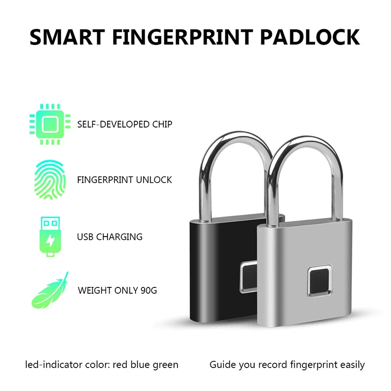 Smart Lock + Fingerprint Padlock