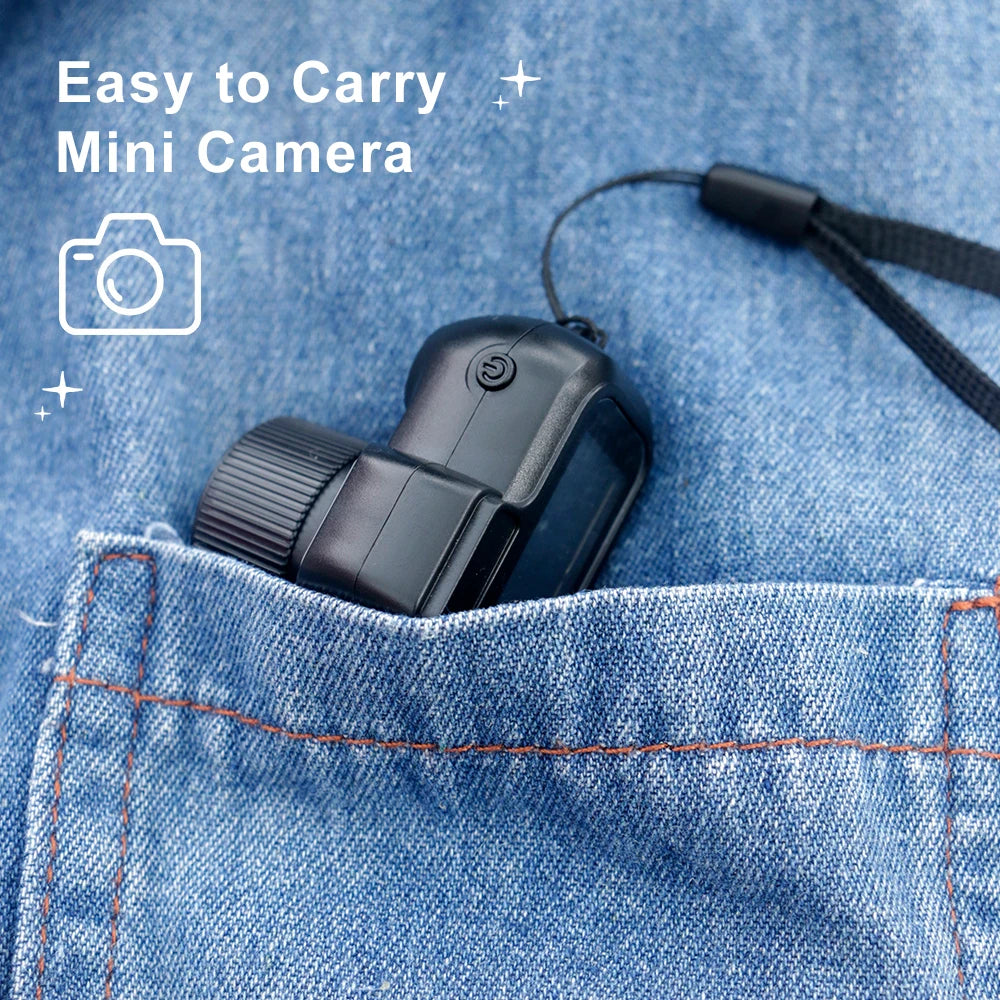 Retro Mini Camera with Screen Takes Video1080P HD Portable Great On Key Chains!