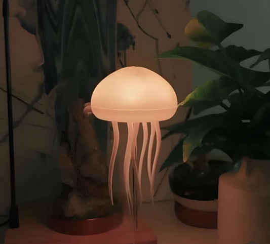 Jellyfish Lamp Voice Control Dancing RGB Gradient Jellyfish Bedside Lamp Rechargeable Table Lamp Touch Sensor Christmas Gift New